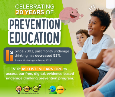 Advertisement Responsibility.org Access our Free evidence based underage drinking prevention program