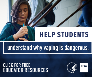 Advertisement Help Students Understand Why Vaping is Dangerous