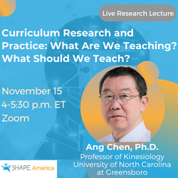 Curriculum Research and Practice: What Are We Teaching? November 15 4 to 5 30 p m zoom event