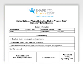 Standards-based Student Progress Report